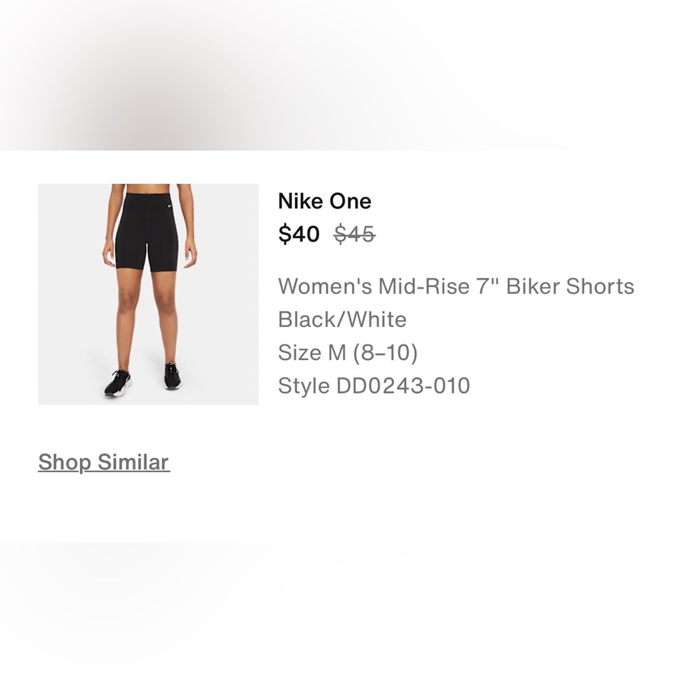 nike women’s yoga biker short